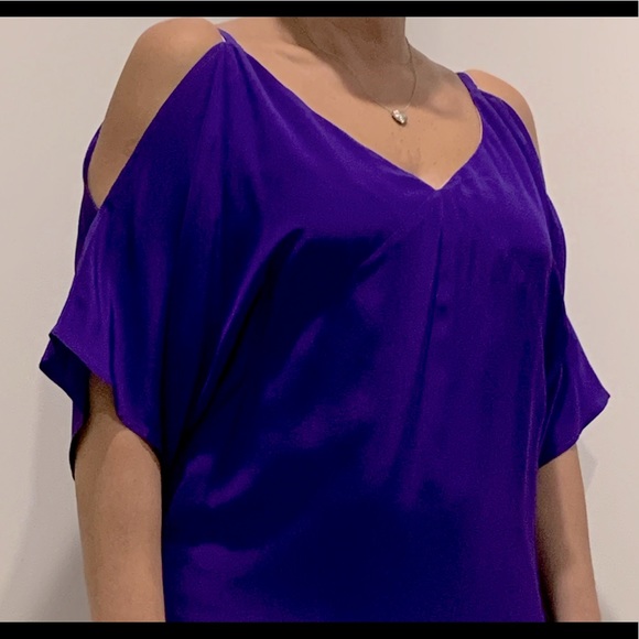 Lavender Brown silk dress - Picture 2 of 10